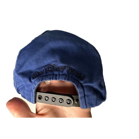 Mickey Mouse Hat Disney Parks Ears Snap Back Navy Blue Yellow Adult - Picture 3 of 3